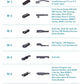 Silicone wiper blade adapter types